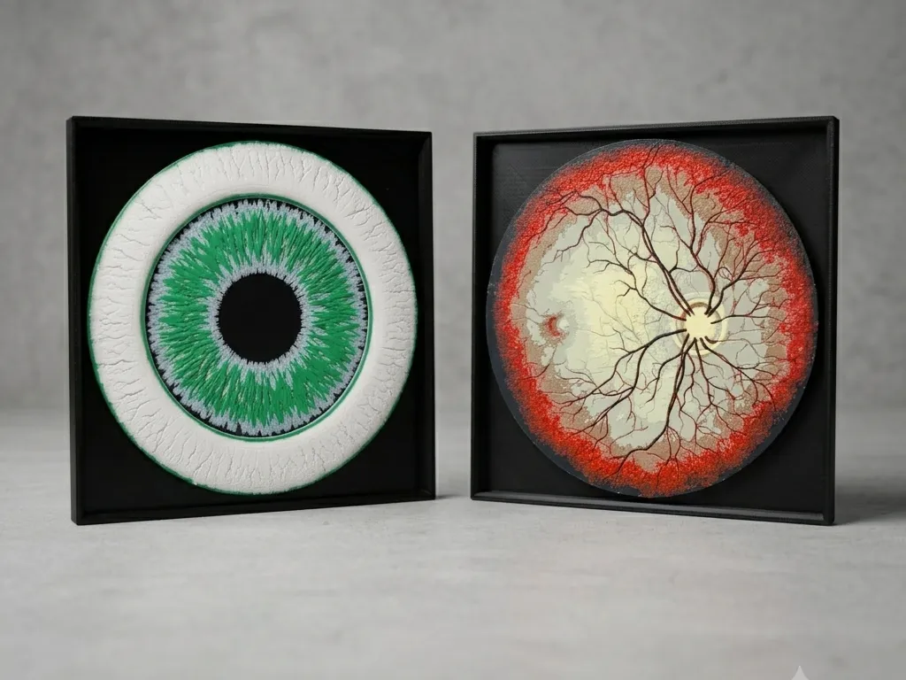 HueForge Quadro - Olho, Fundo de Olho, Moldura