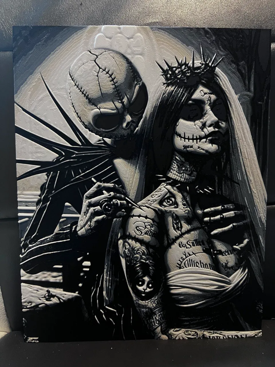 Nightmare before christmas, tatoo hueforge