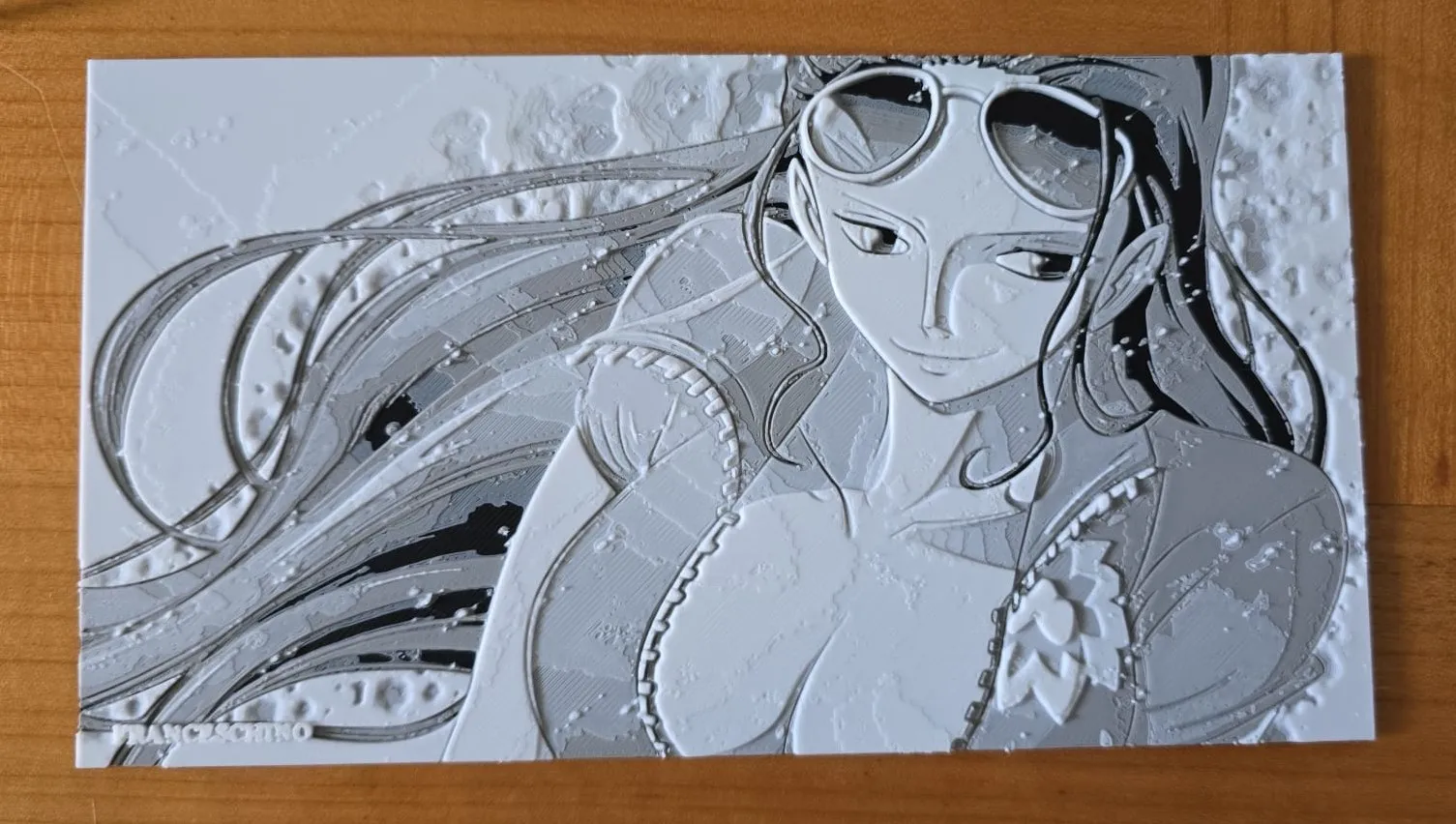 One Piece - Nico Robin HueForge Style Wall Art