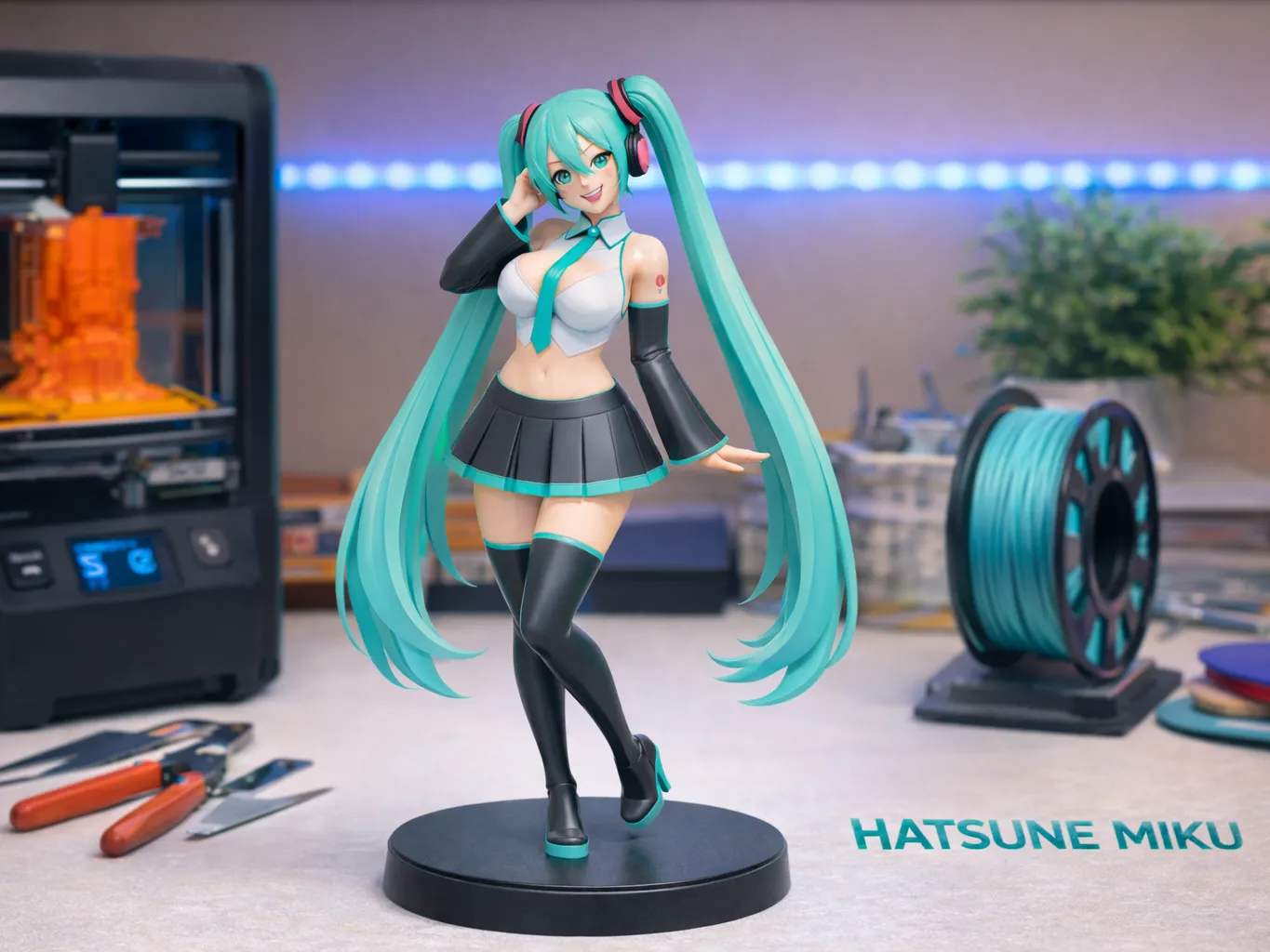 Hatsune Miku – Cute Printable Figure