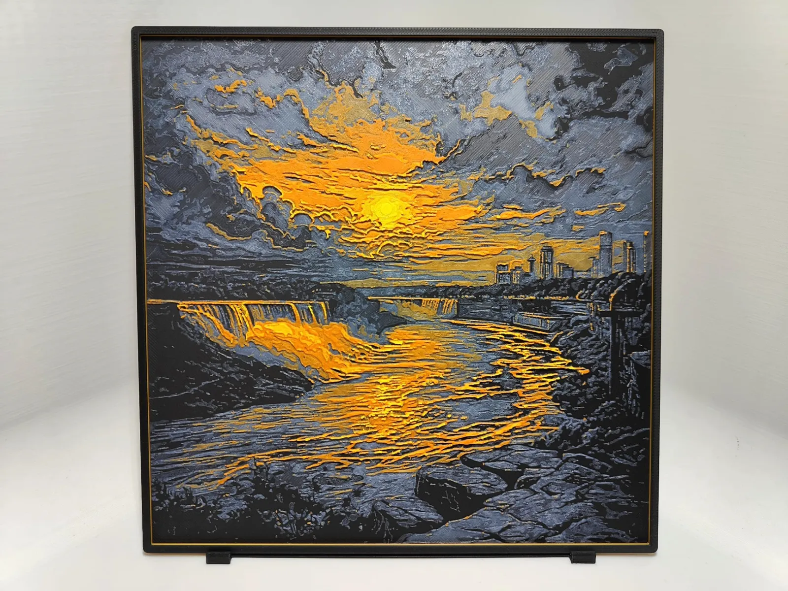 Niagara Falls Sunset - Hueforge