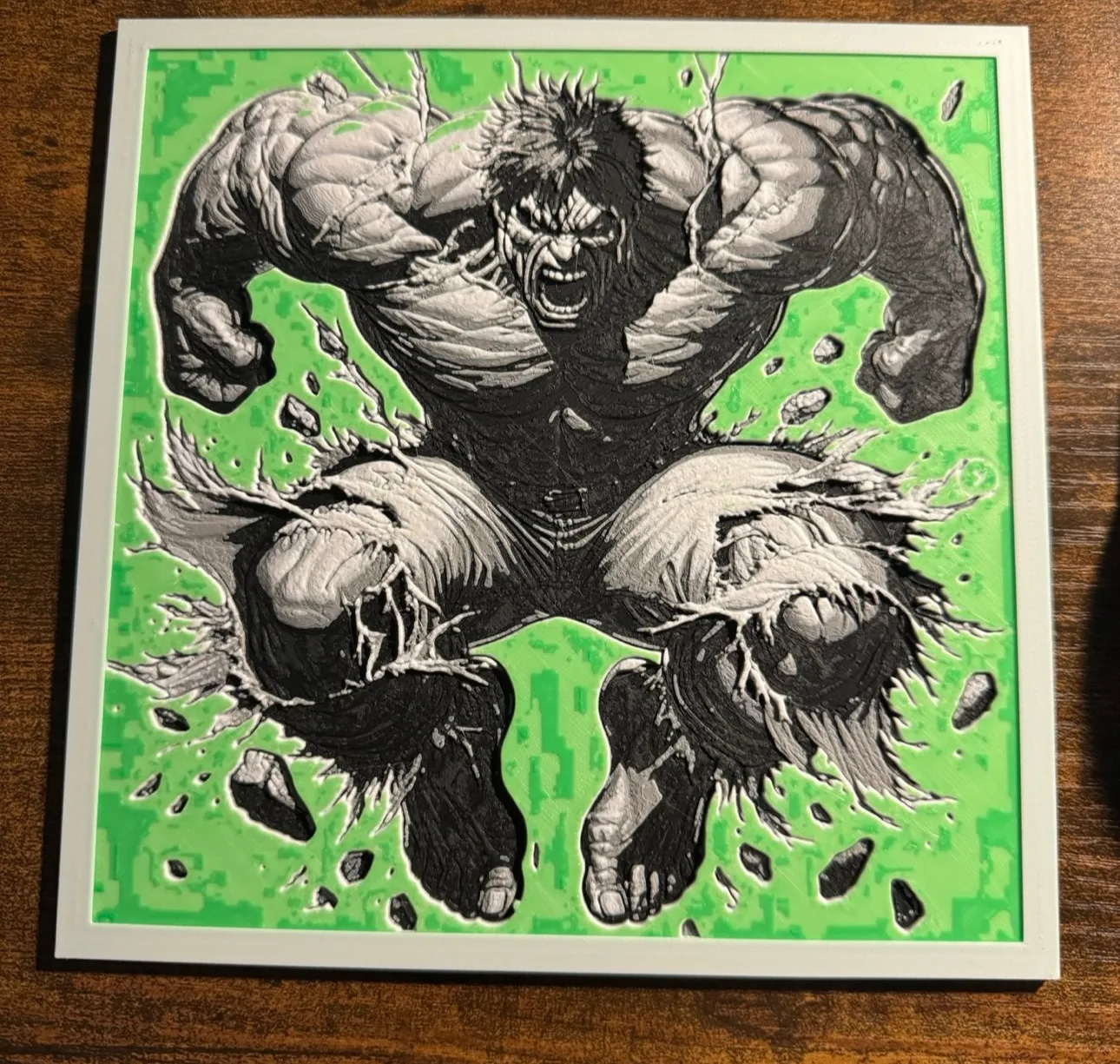 Hulk Hue forge print