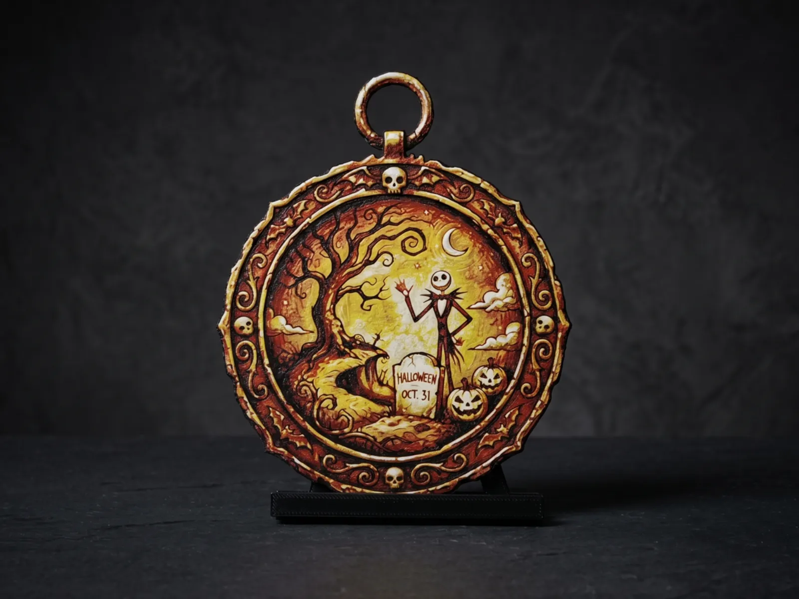 Jack Skele Halloween Medallion