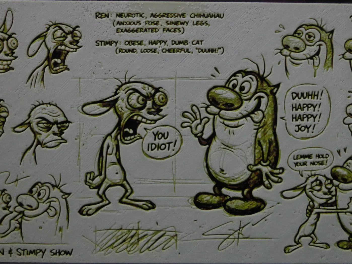 Ren and Stimpy Concept Sketch Hueforge