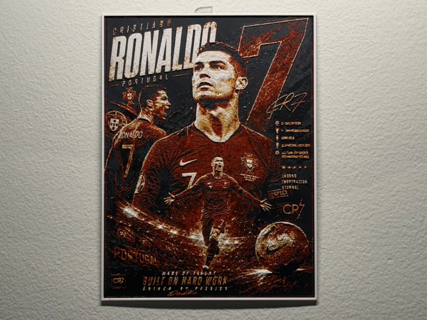 Ronaldo Portugal World Cup Player HueForge