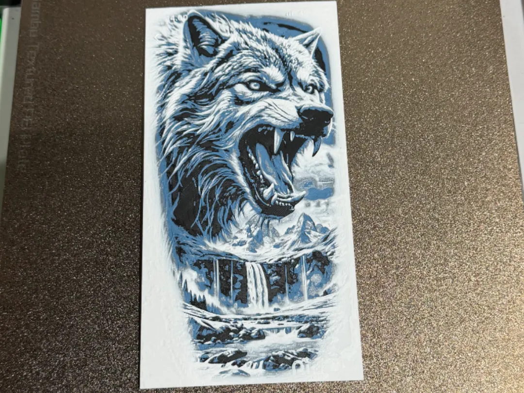 wolf and waterfall HUEFORGE