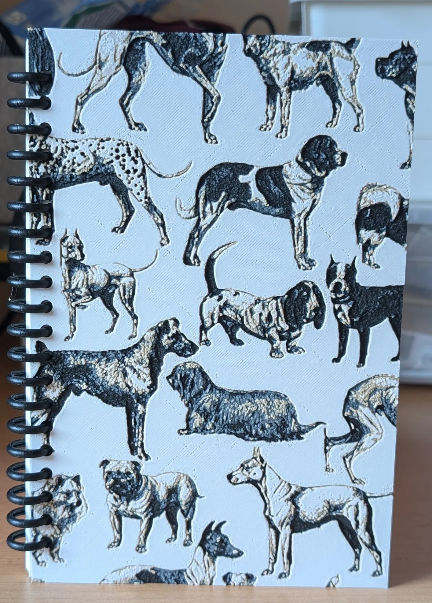 Dogs wallpaper notebook cover