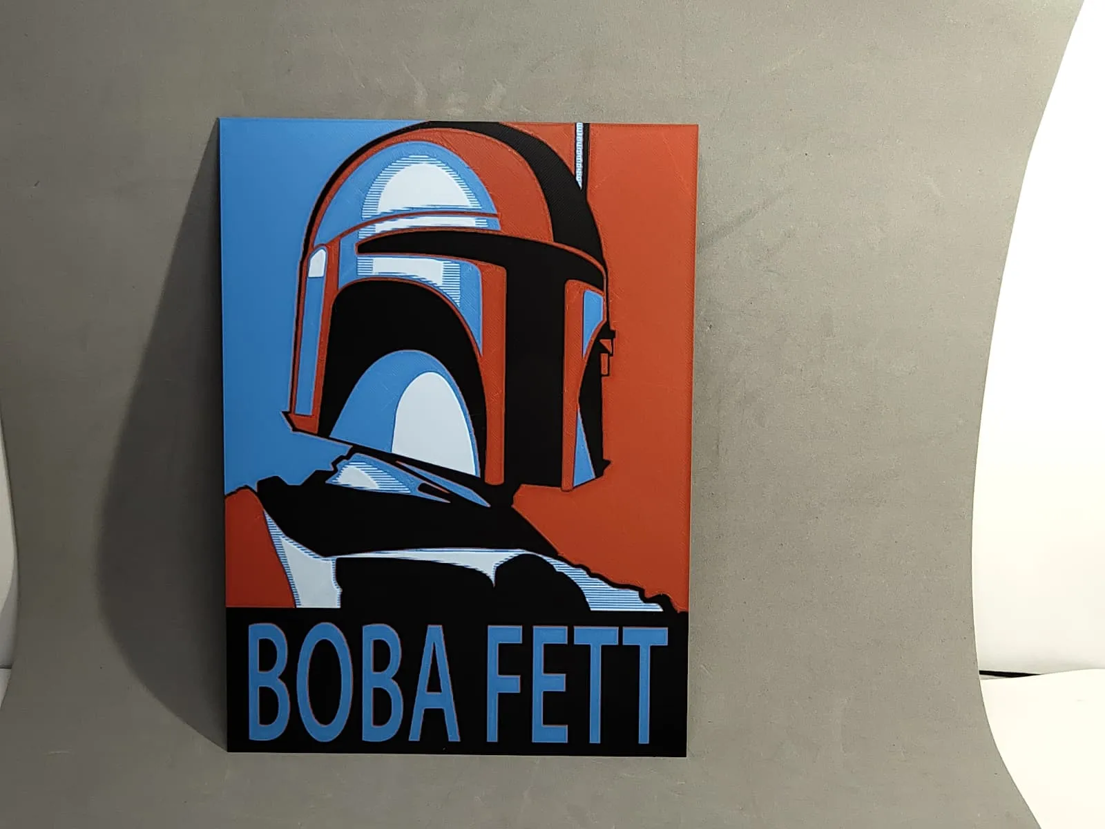 Inspered by Boba Fett 3D picture 18x24* Hueforge