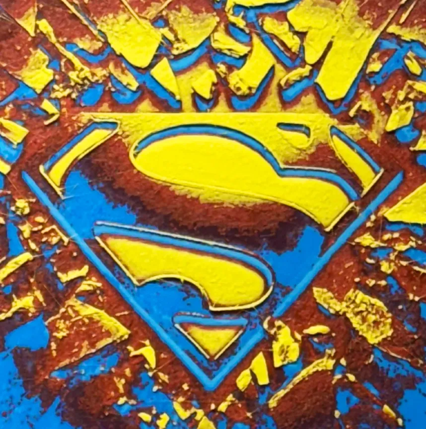 Superman Shield Hue Forge Desk/Wall Art