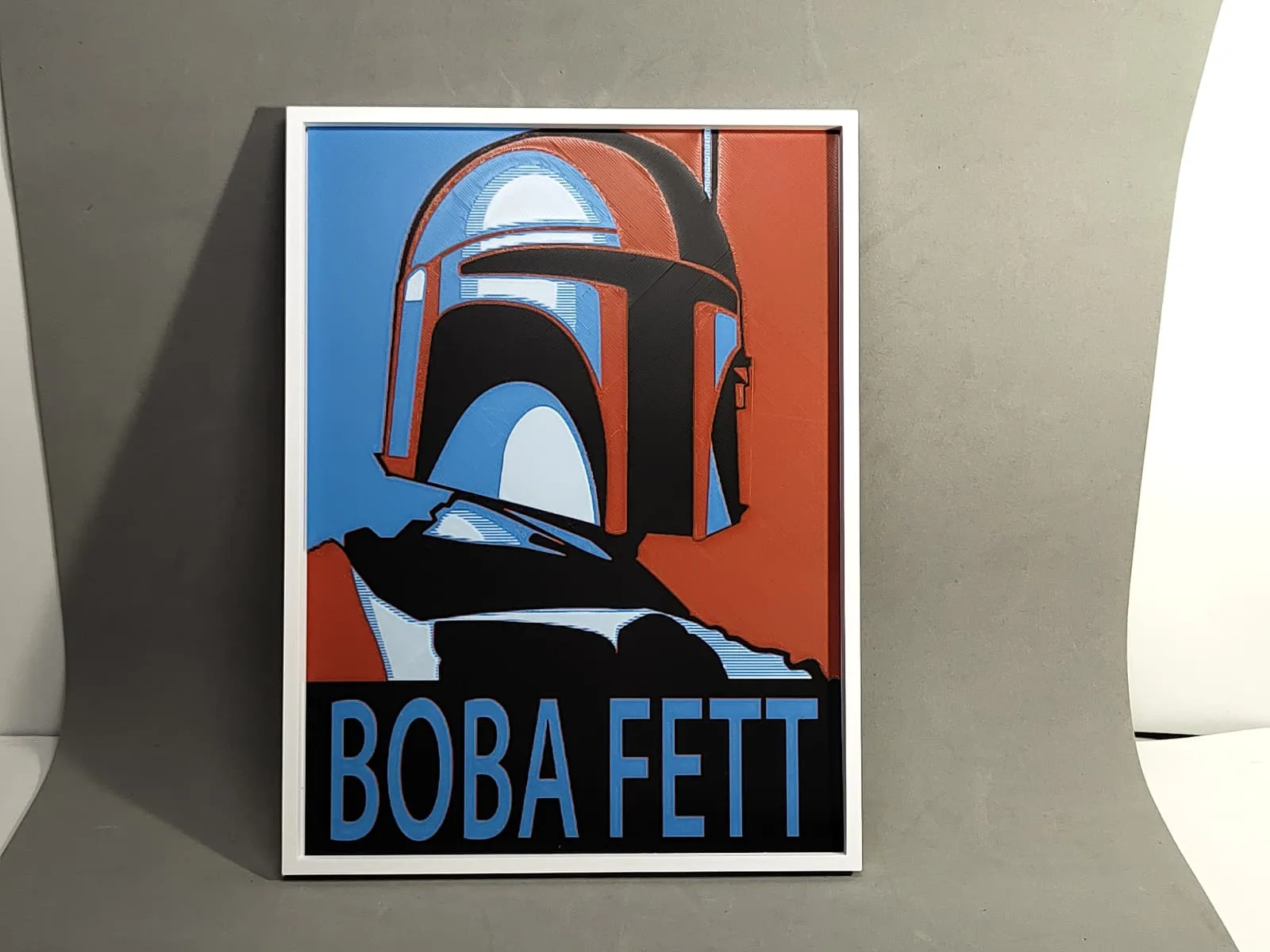 Inspered by Boba Fett 3D picture 18x24* Hueforge