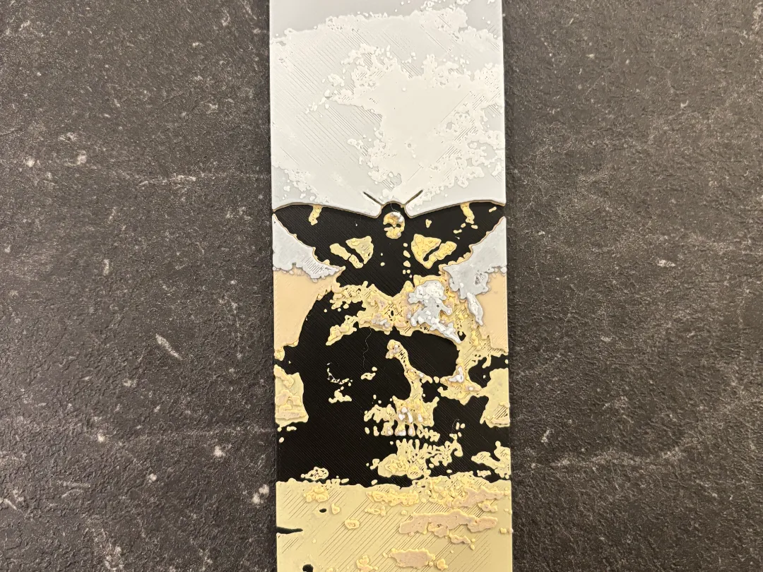 Death's-head Moth Bookmark Hueforge