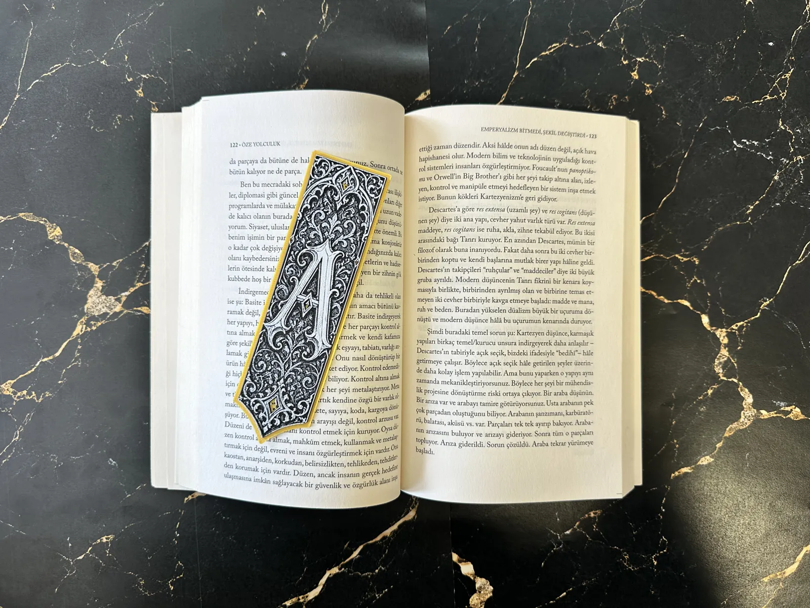 Gothic Letter A Bookmark - HueForge Alphabet