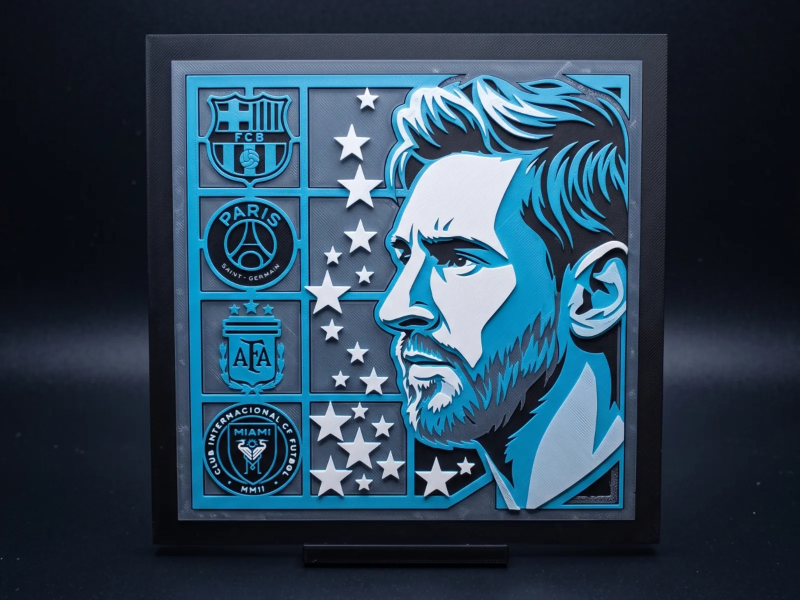Messi Tribute - Hueforge 4 Colour