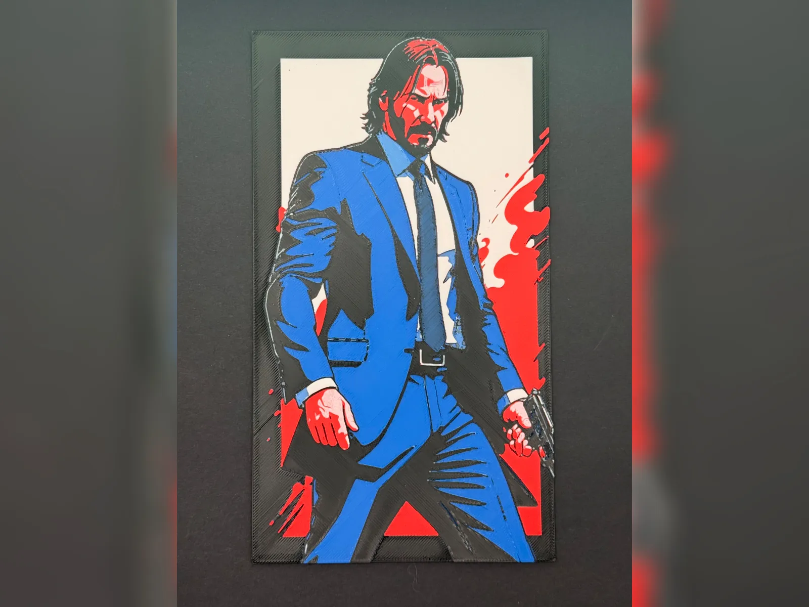 John Wick: Armed and Advancing Hueforge Print