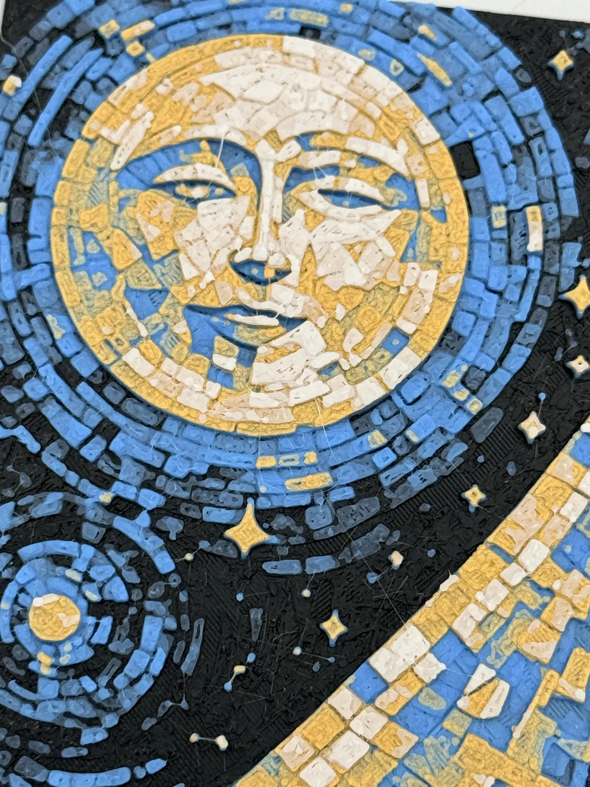 Starry Night Man in the Moon Hueforge