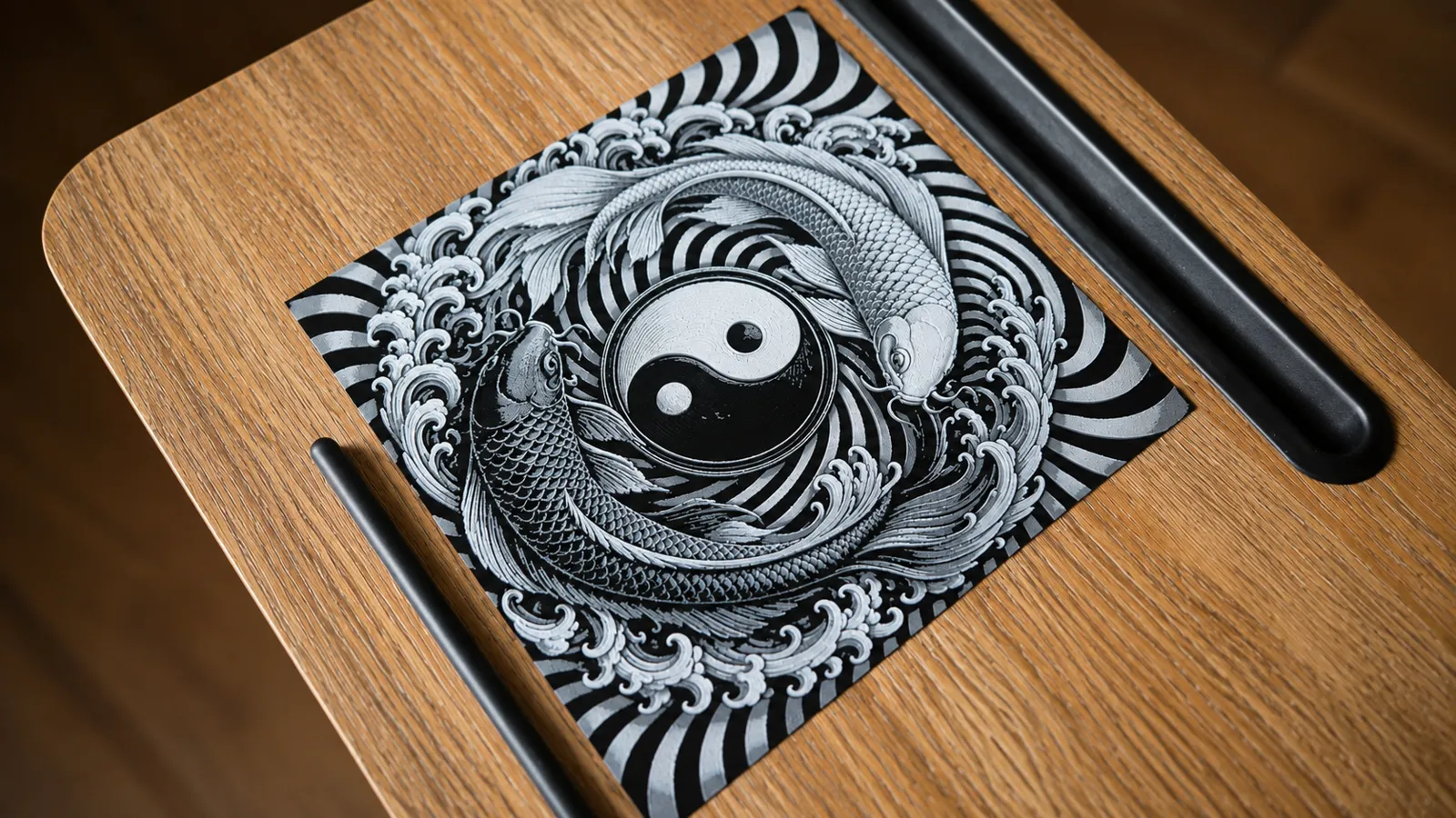 PsyKoi - Cycle of Harmony - HueForge Wall Art