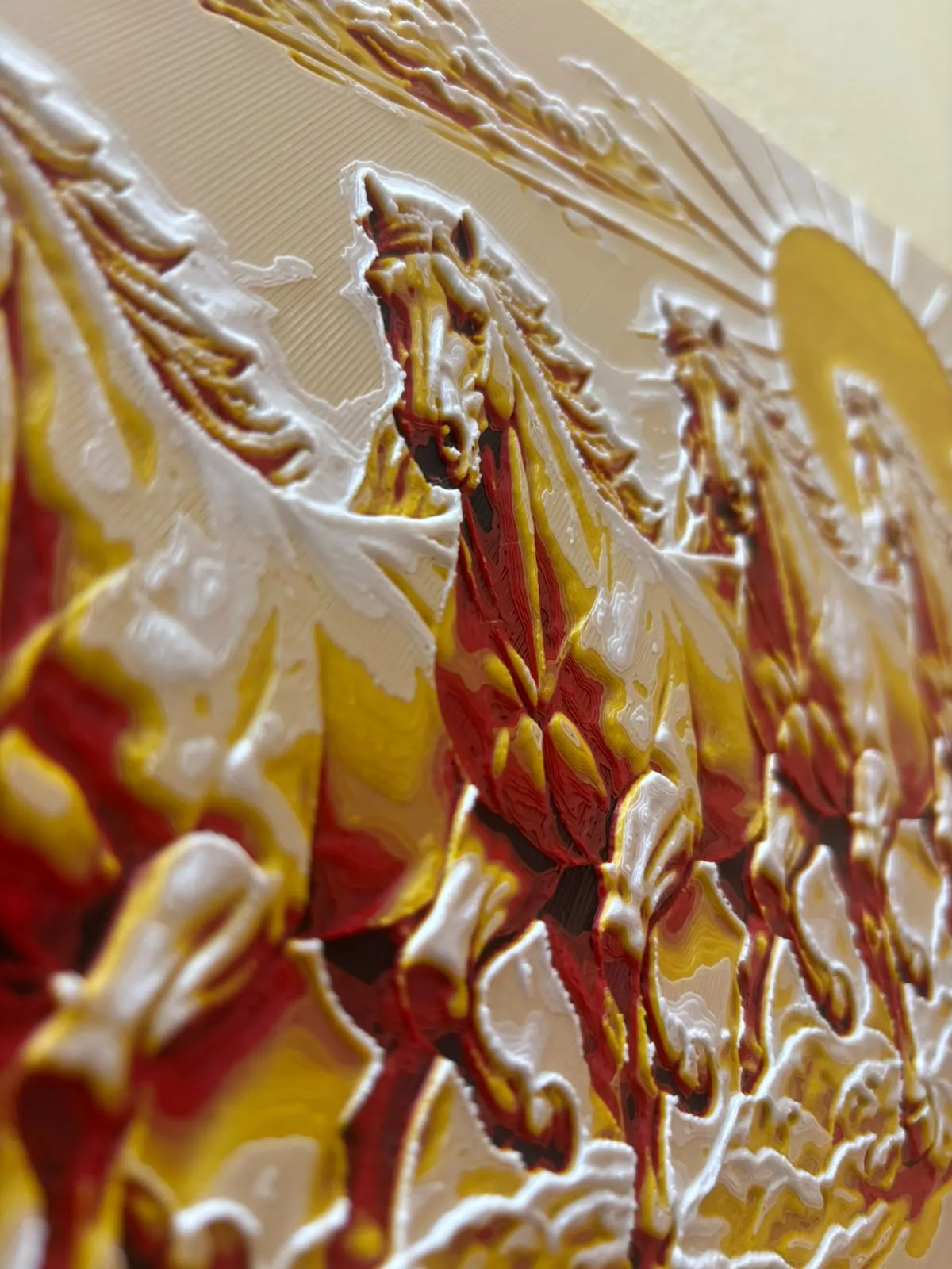 Seven Running Horses Wall Art HueForge (4 Color)