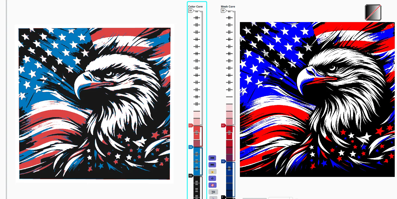 American Eagle Flag - Hueforge (V2)