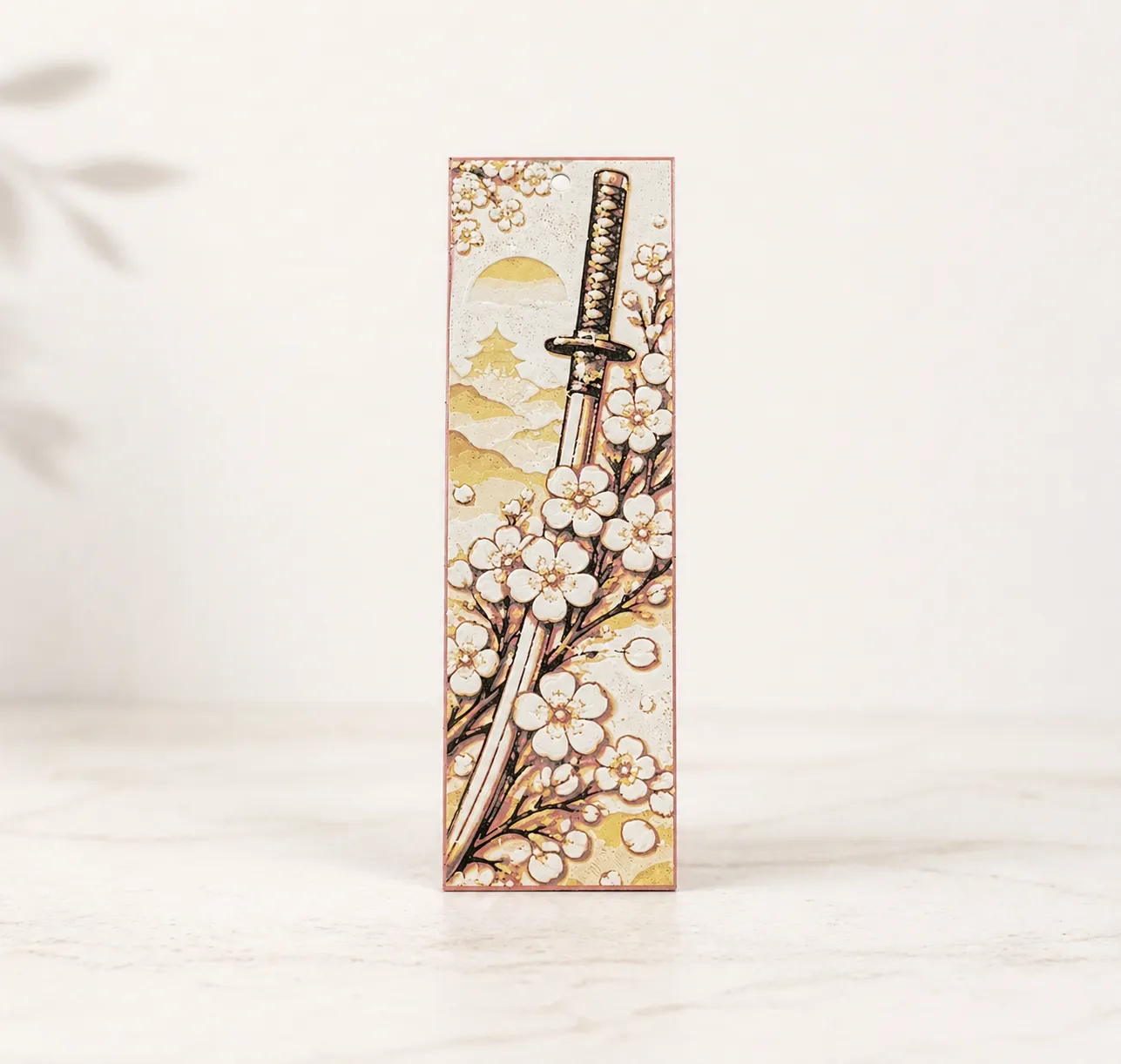 3D Printed Samurai Sakura Bookmark – NO AMS