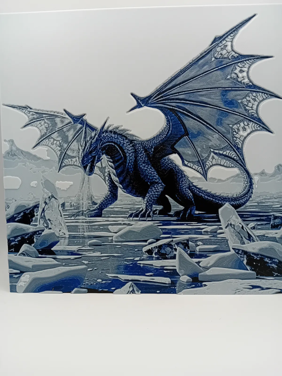 Ice Dragon Hue forge -Dragon Filament Painting