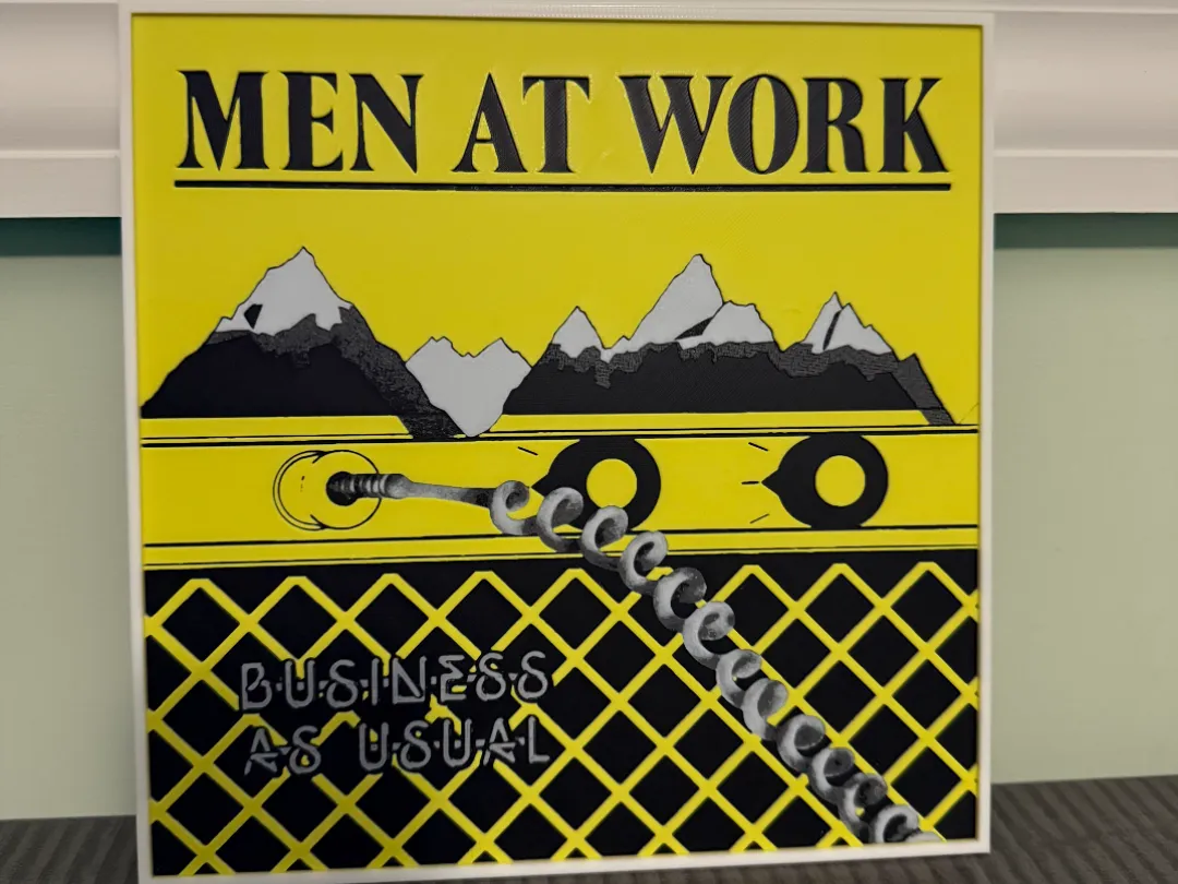 Men At Work album cover hueforge