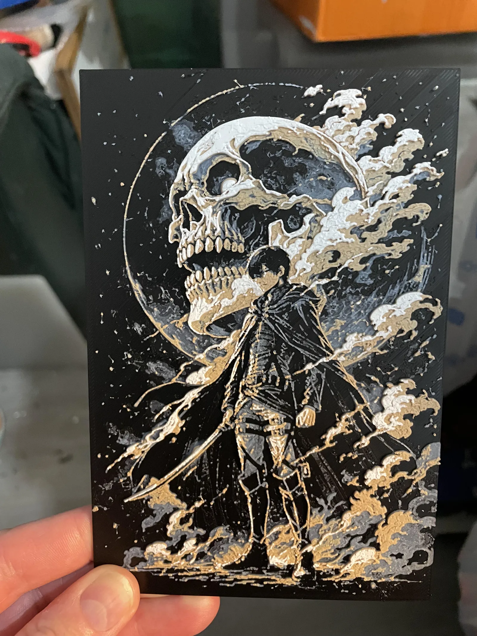 Swordman_Skull_V1 Hueforge