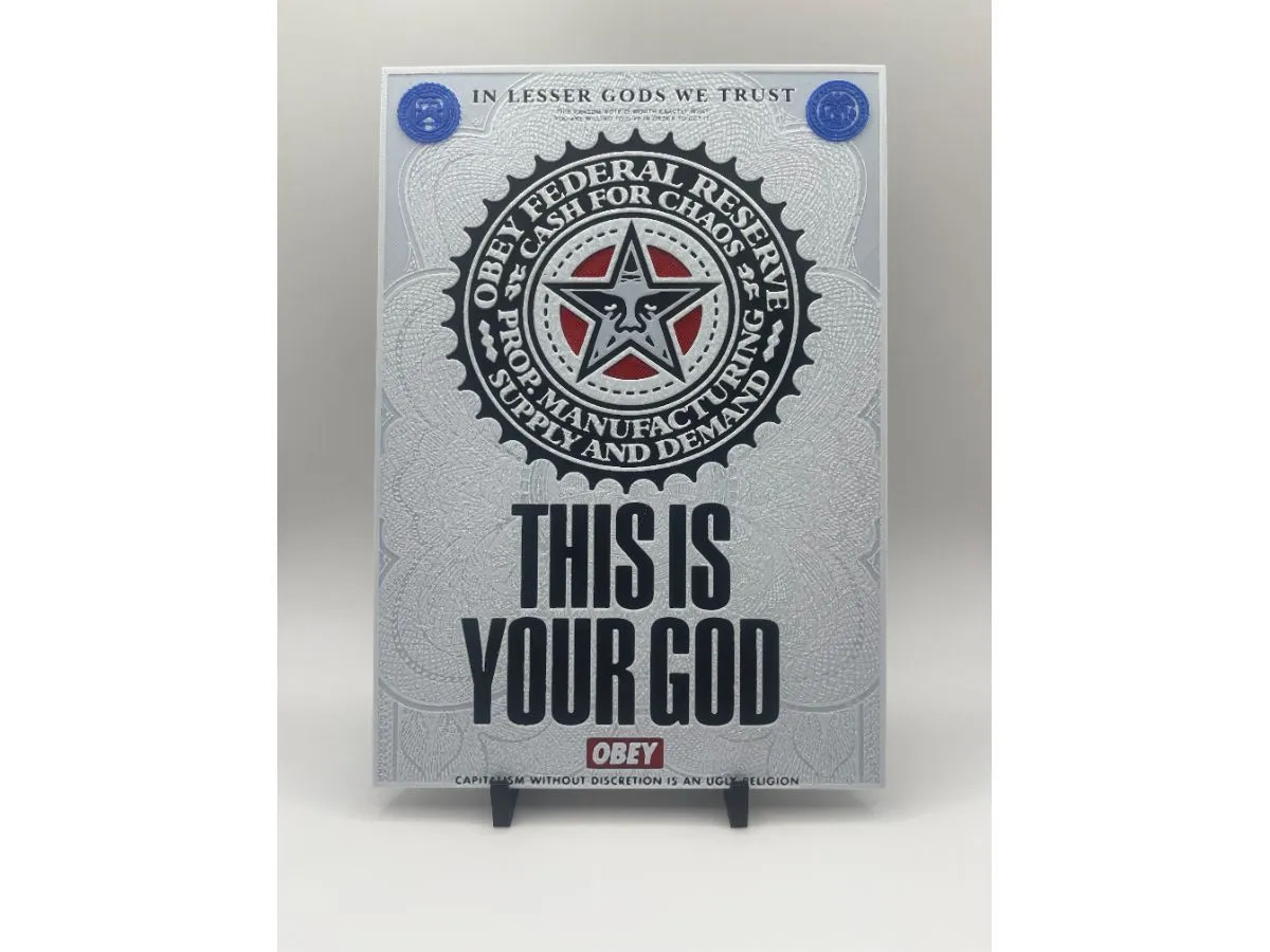 Shepard Fairey In Lesser Gods We Trust HueForge.