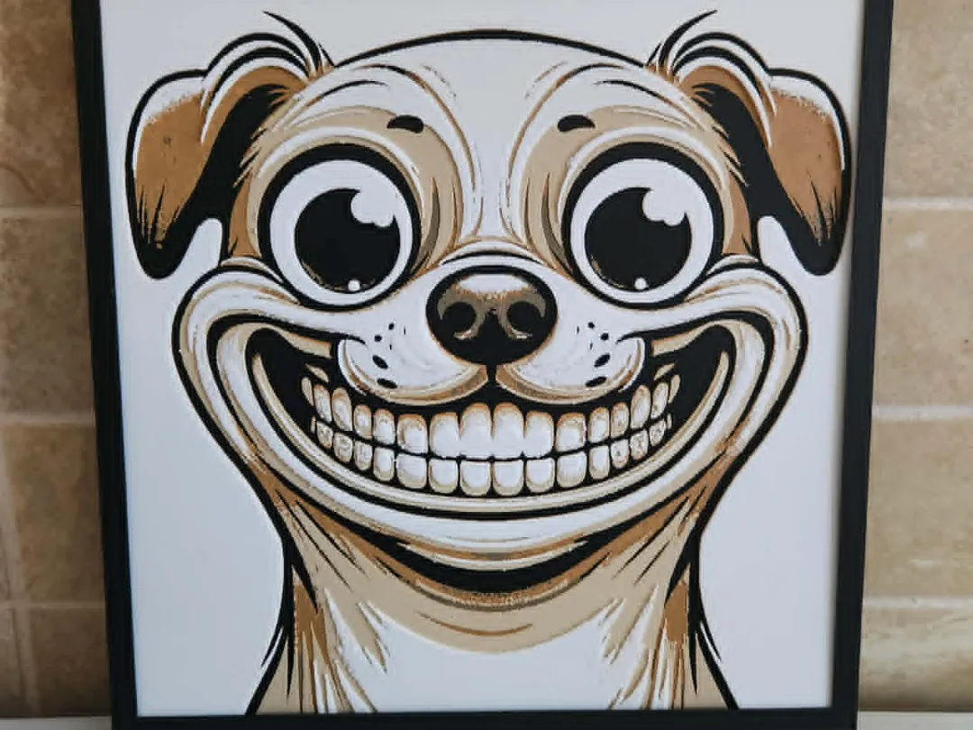Big Smile Funny Dog