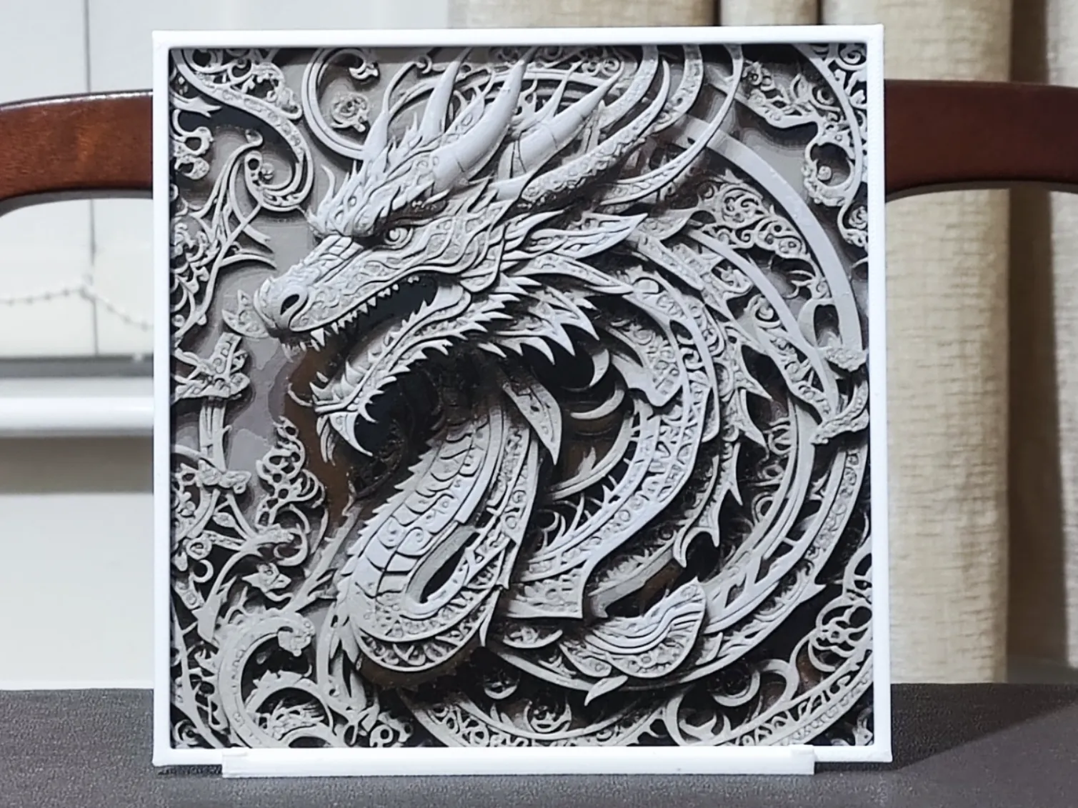 Kirigami Dragon - HueForge 4 Color