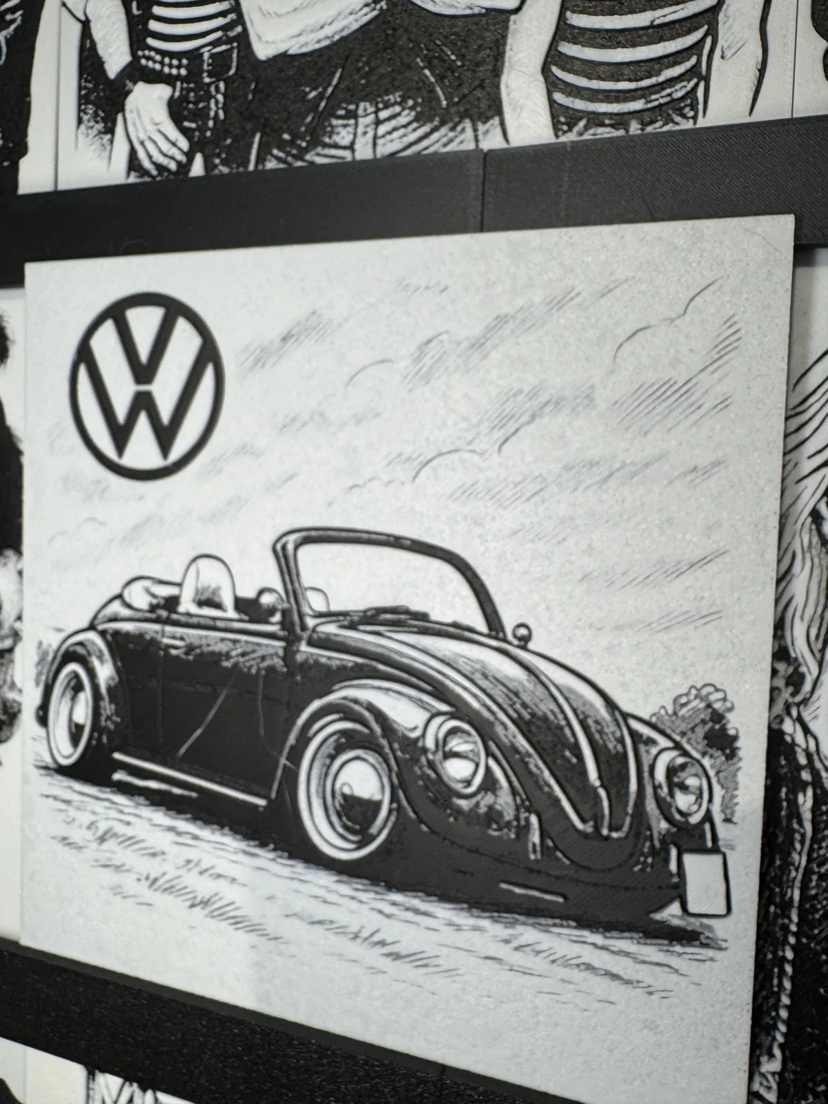 Hue Forge Karikatur VW Käfer Cabrio