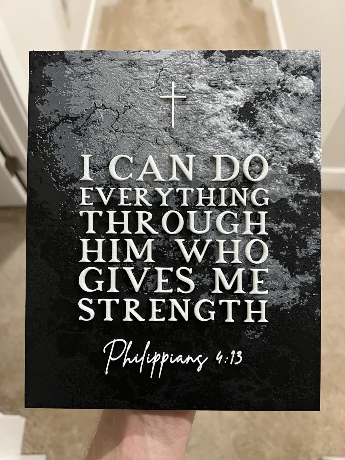 Philippians 4:13 Hueforge Art