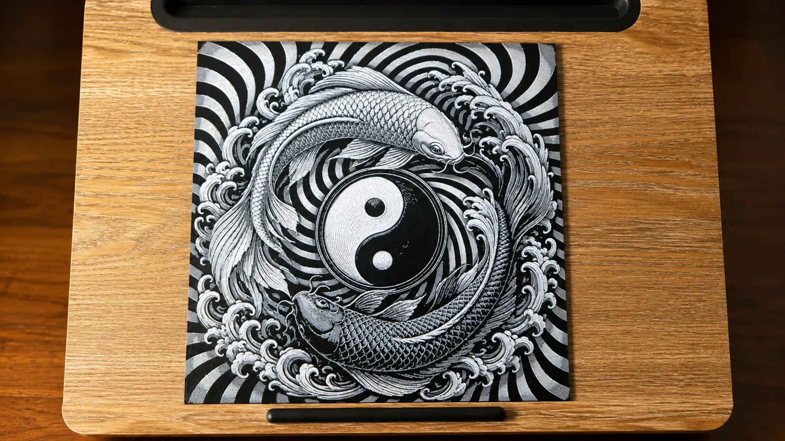 PsyKoi - Cycle of Harmony - HueForge Wall Art