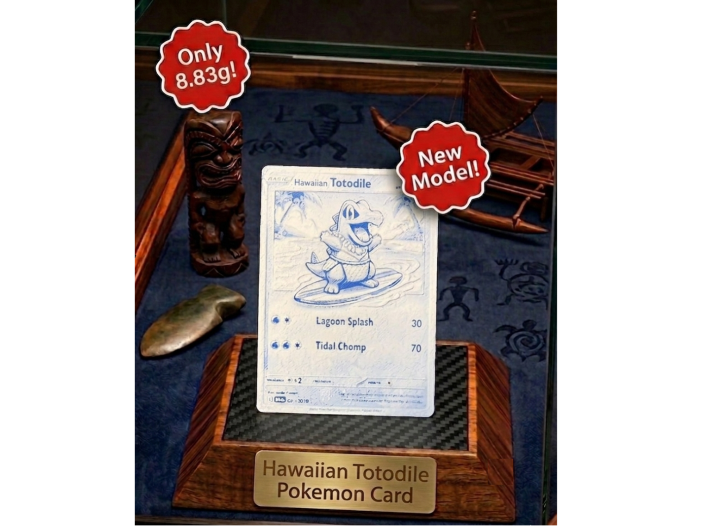Hawaiian Totodile Pokemon Card