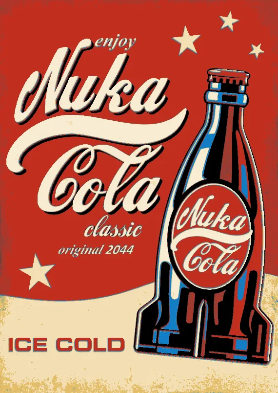 Hueforge - Fallout - Nuka Cola Poster