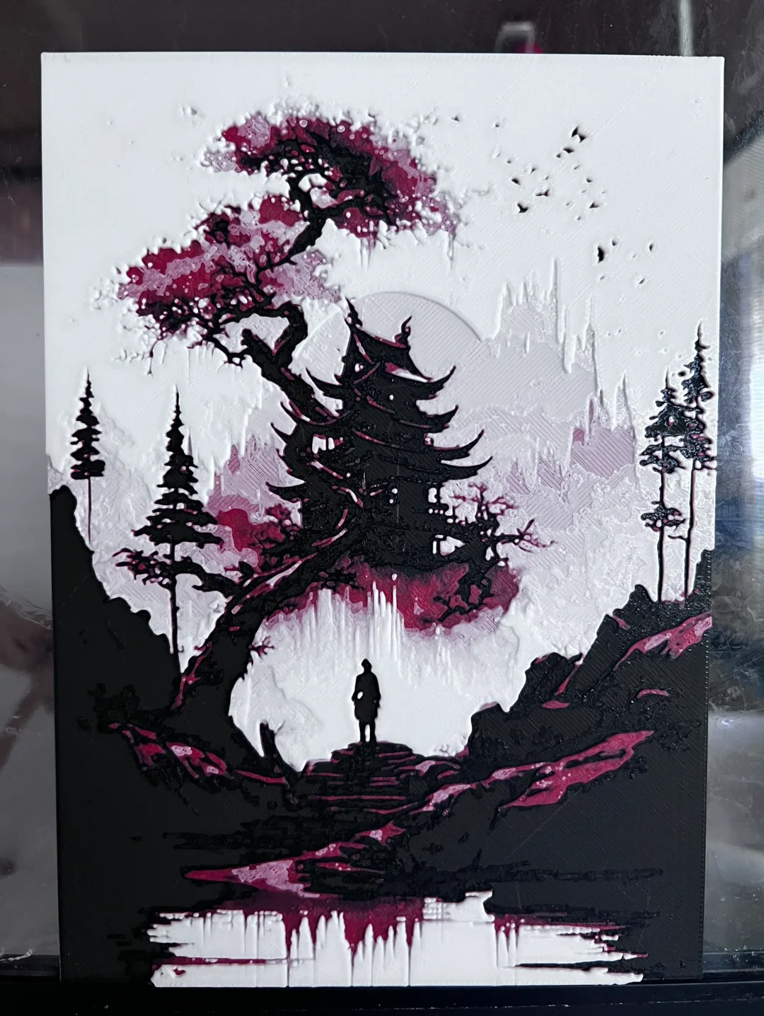 تابلو دیواری «Japan landscape 3/3 hueforge»
