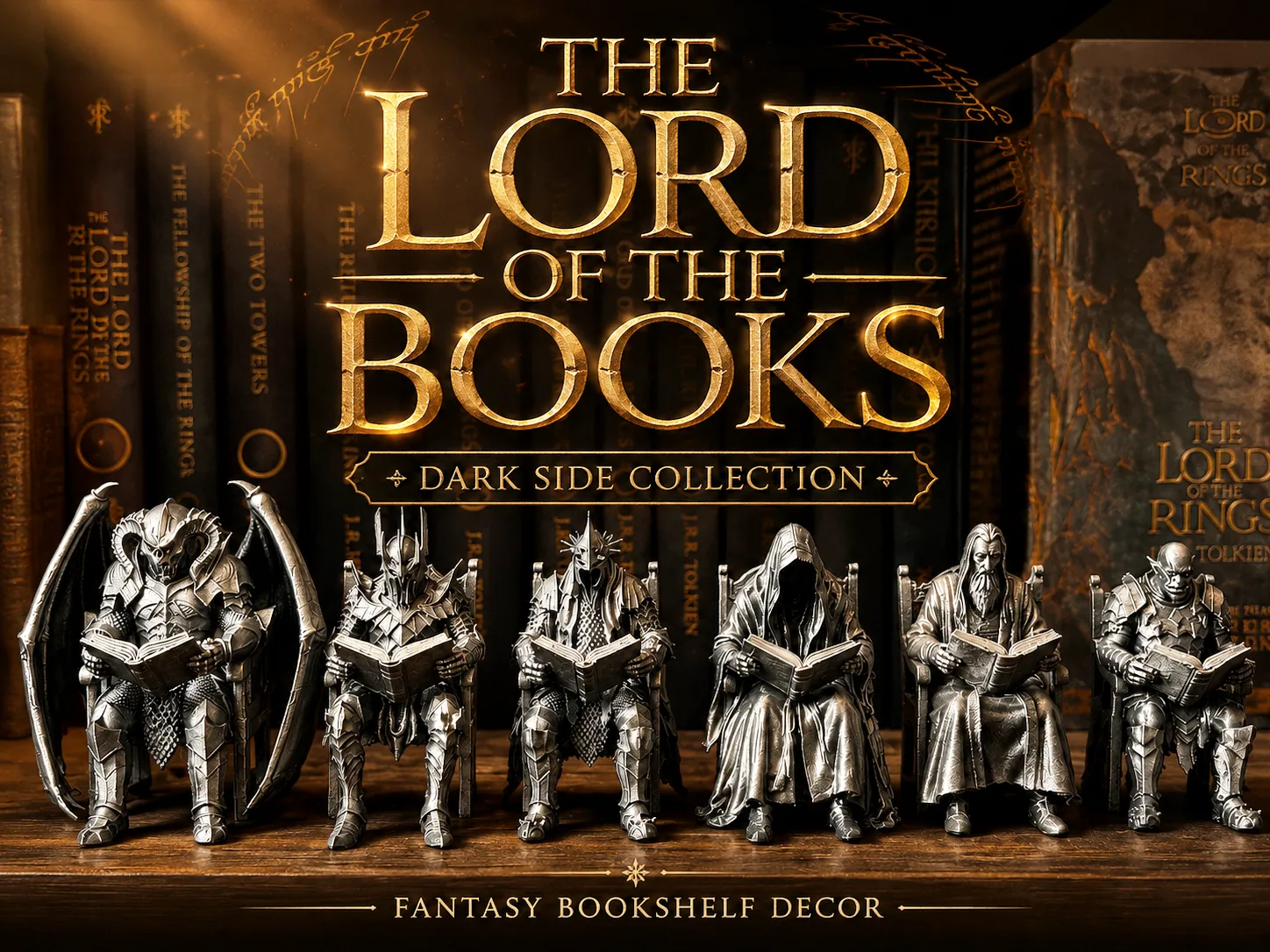 The Lord of the Books – Dark Side Reading Figures