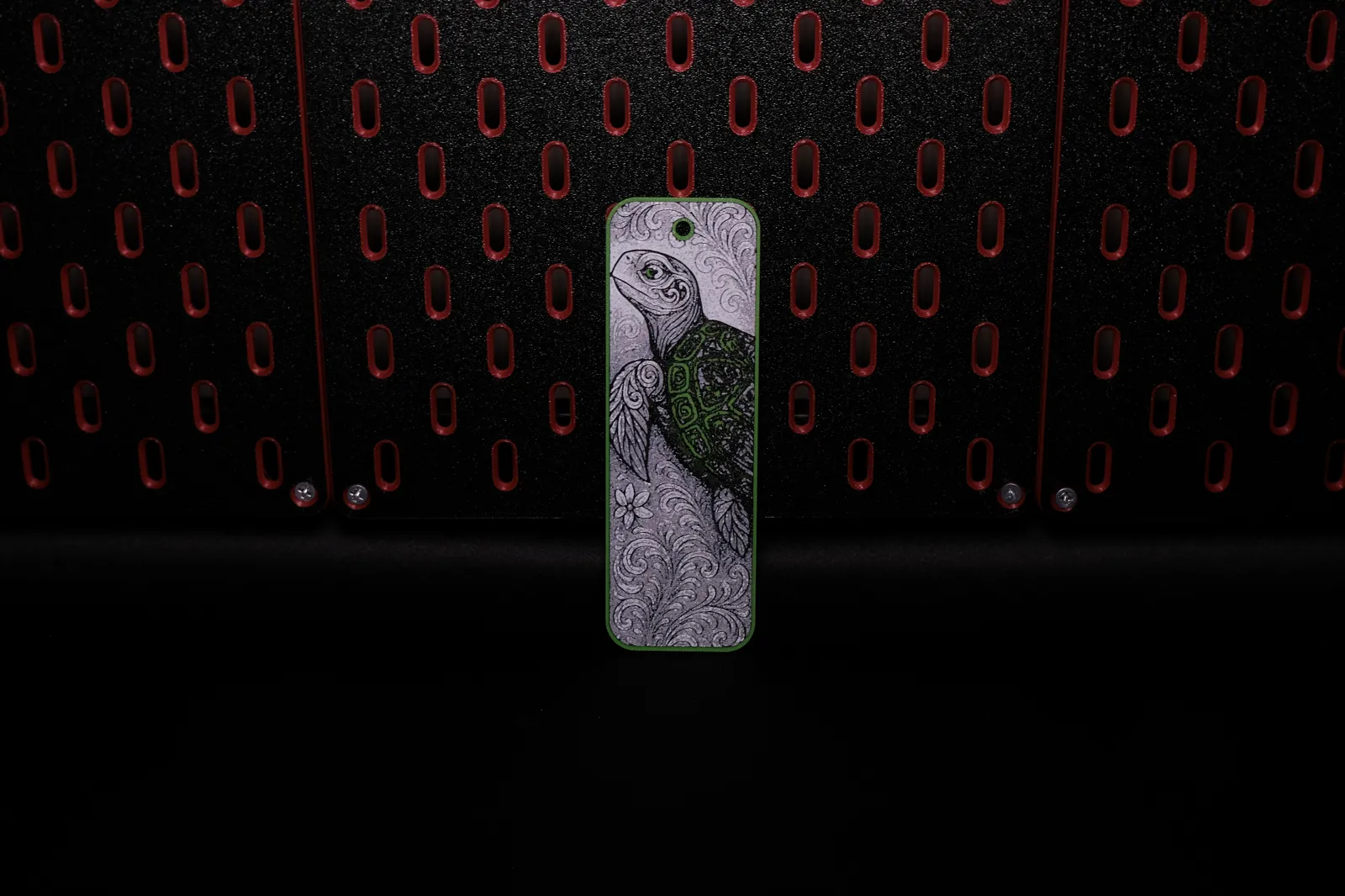 Ornamental Turtle - Hueforge Bookmark
