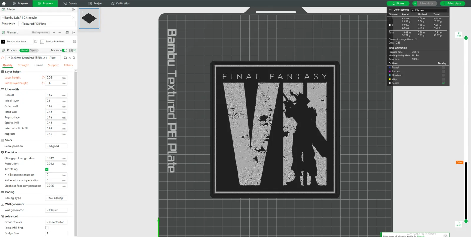 FINAL FANTASY VII PLATE - Hue Forge