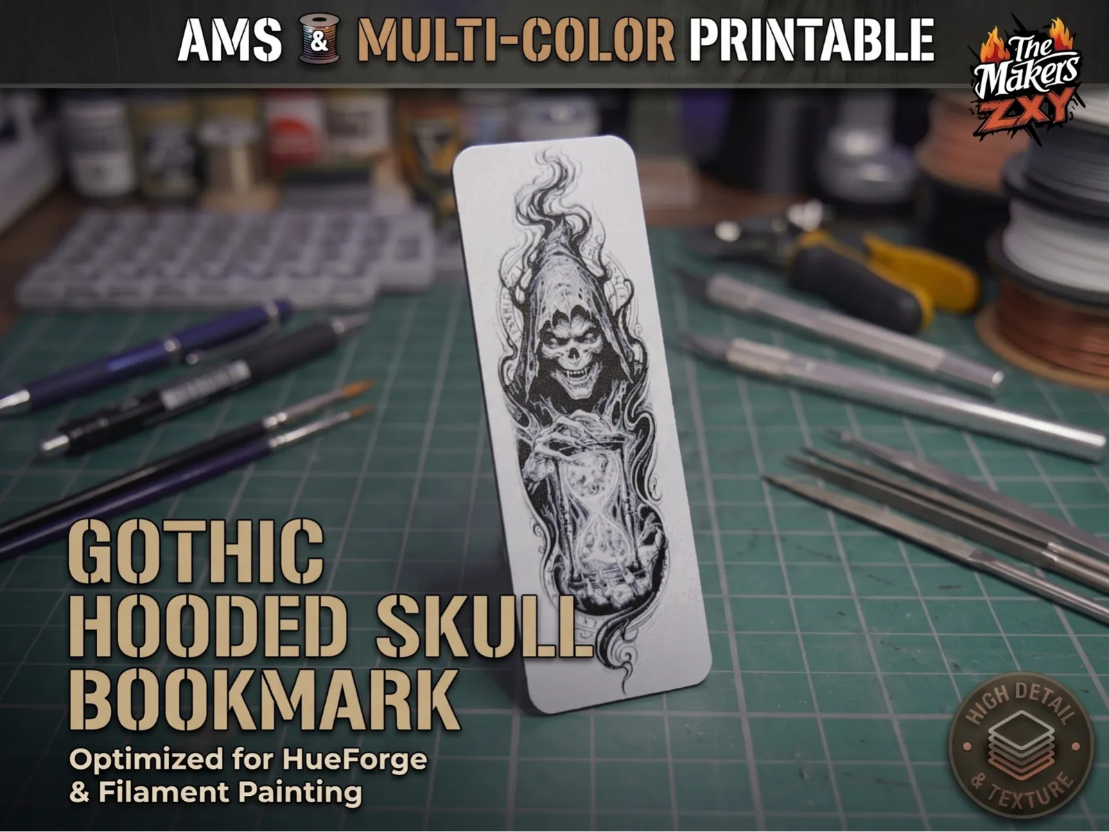 Skull Bookmark la parca