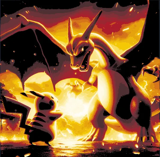 HUEFORGE POKEMON Pikachu & Charizard
