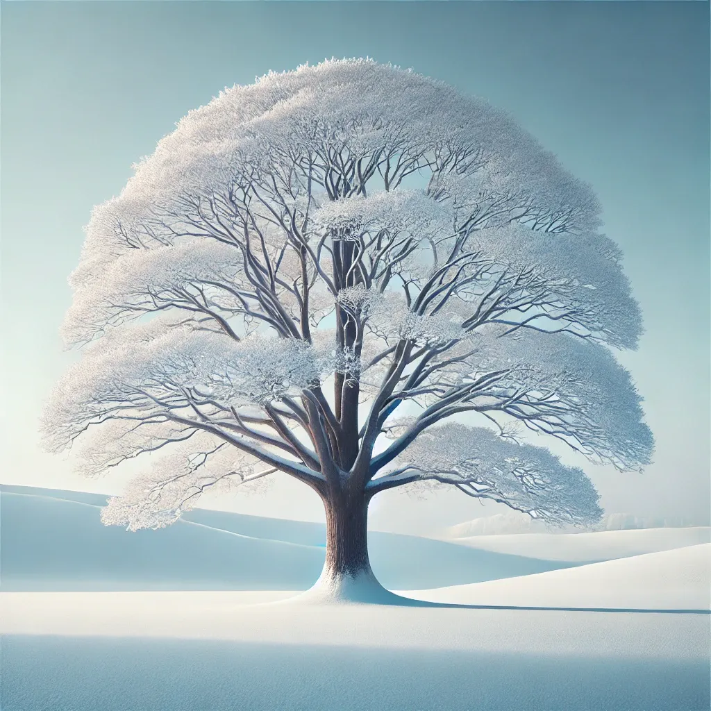 Tree in Snow - Christmas Hue Forge