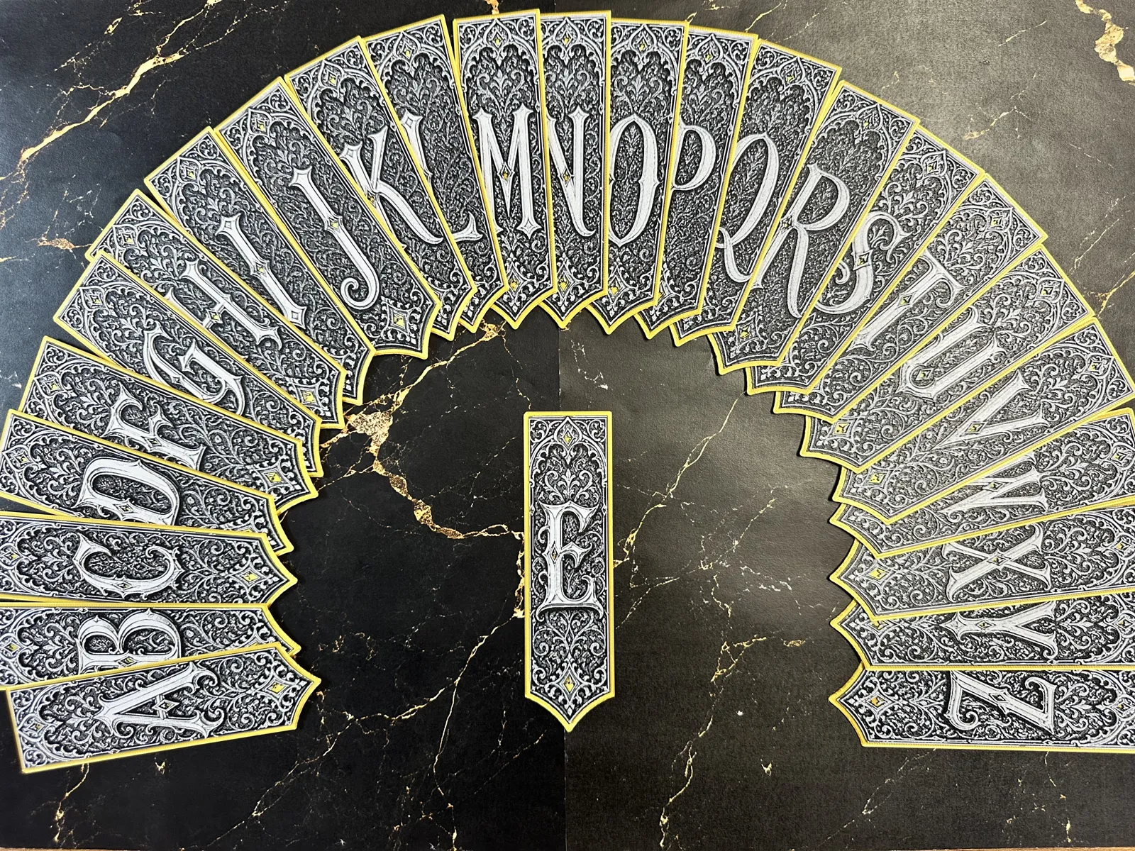 Gothic Letter E Bookmark - HueForge Alphabet