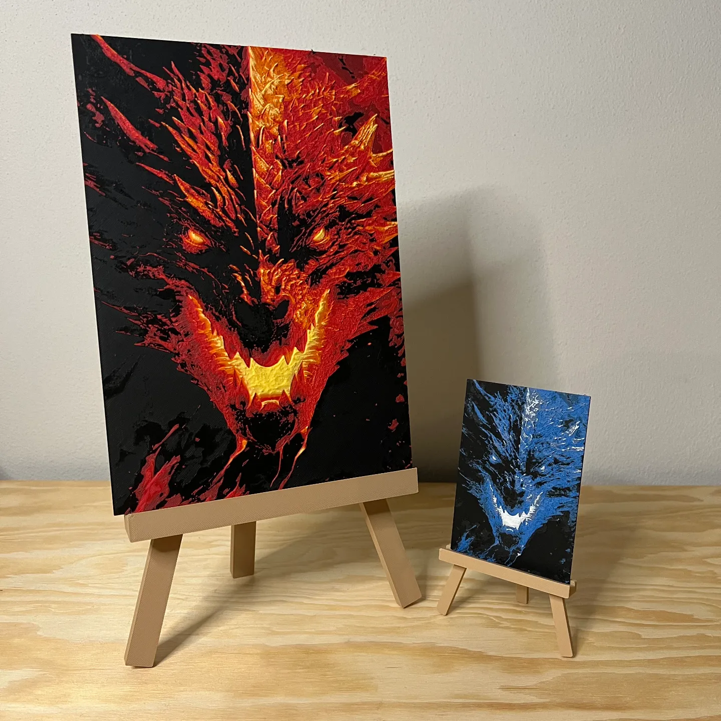 Painting easel stand for HueForge/photo/devices