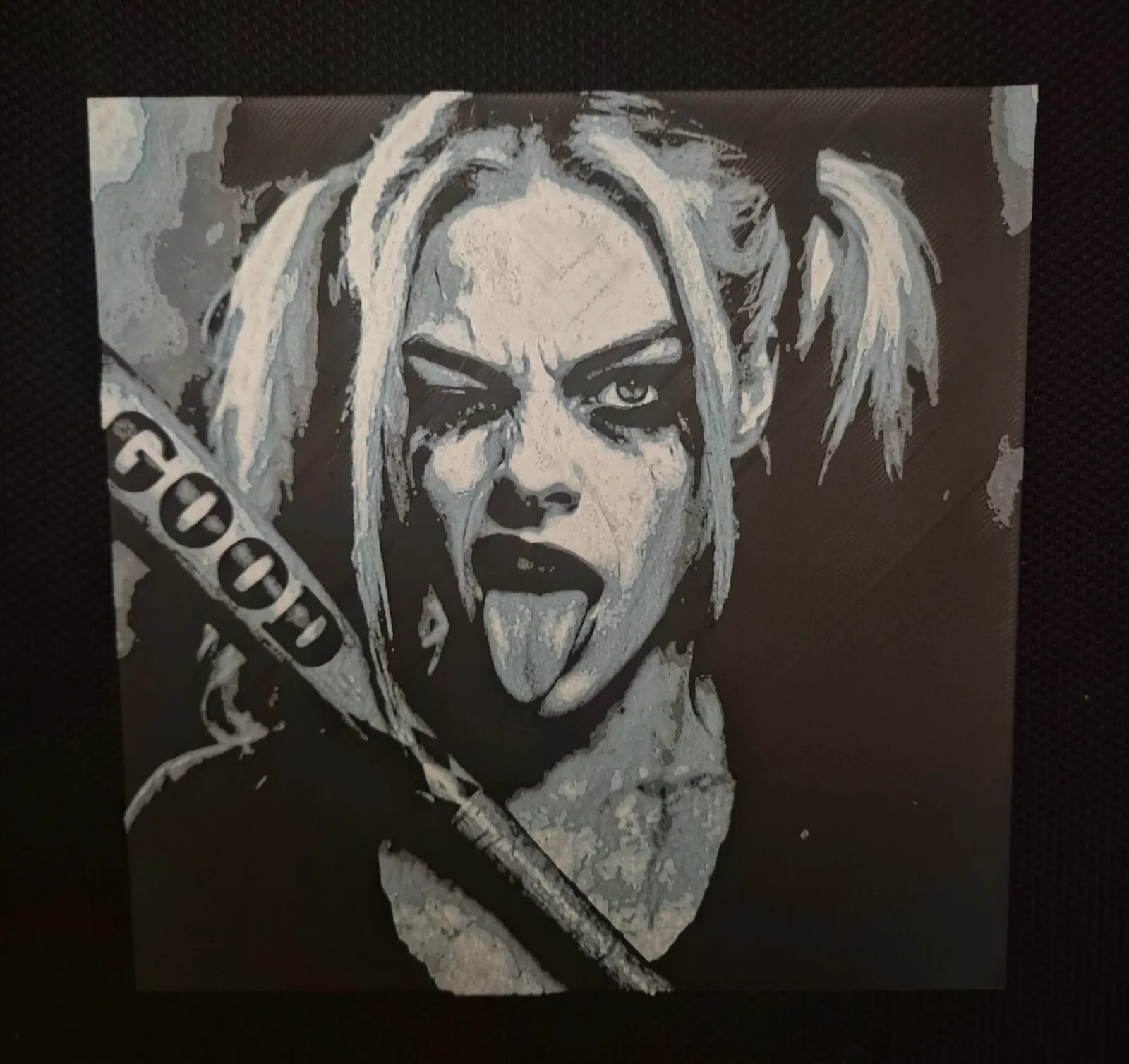 Harley Quinn Tongue hueforge