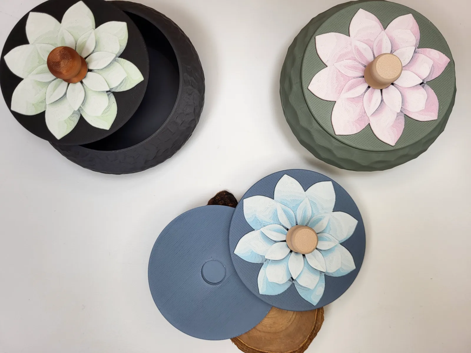Lid for my Stackable Jewelry Box - Flower No 1