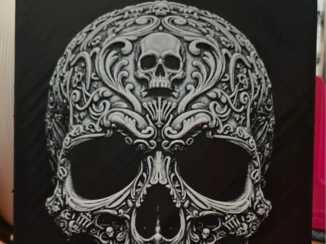 skull pattern hueforge