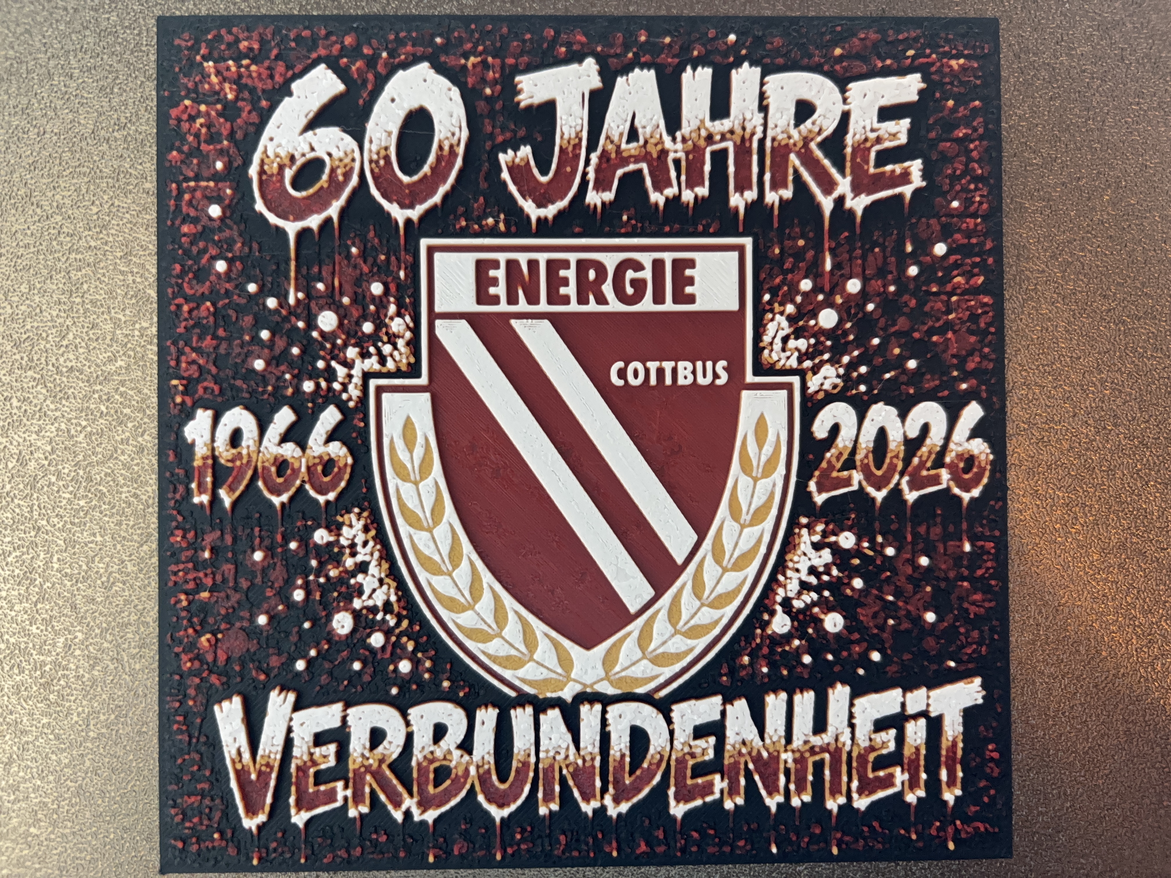 Energie Cottbus 60 Jahre Graffiti Hueforge