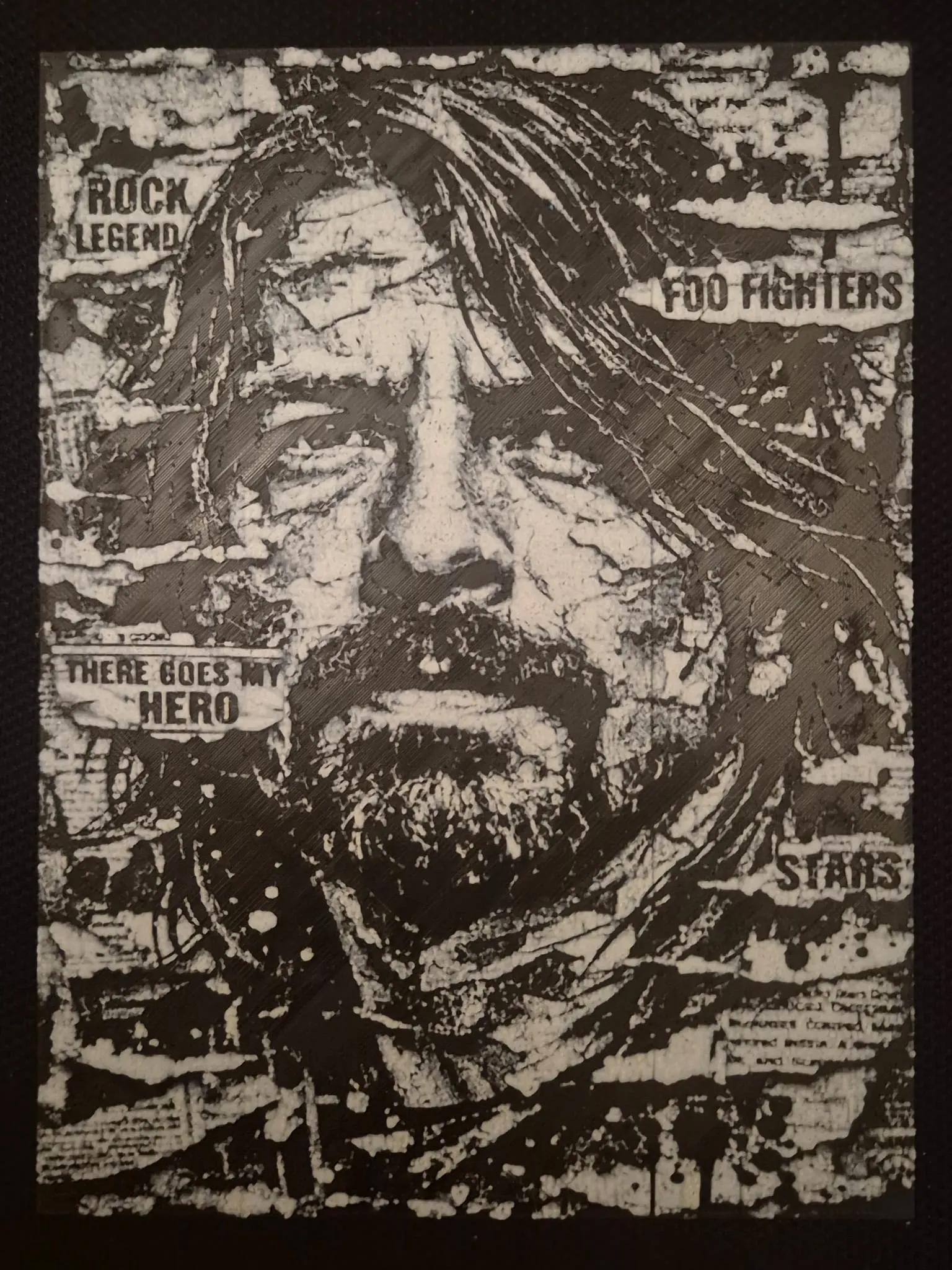 Dave Grohl newspaper hueforge
