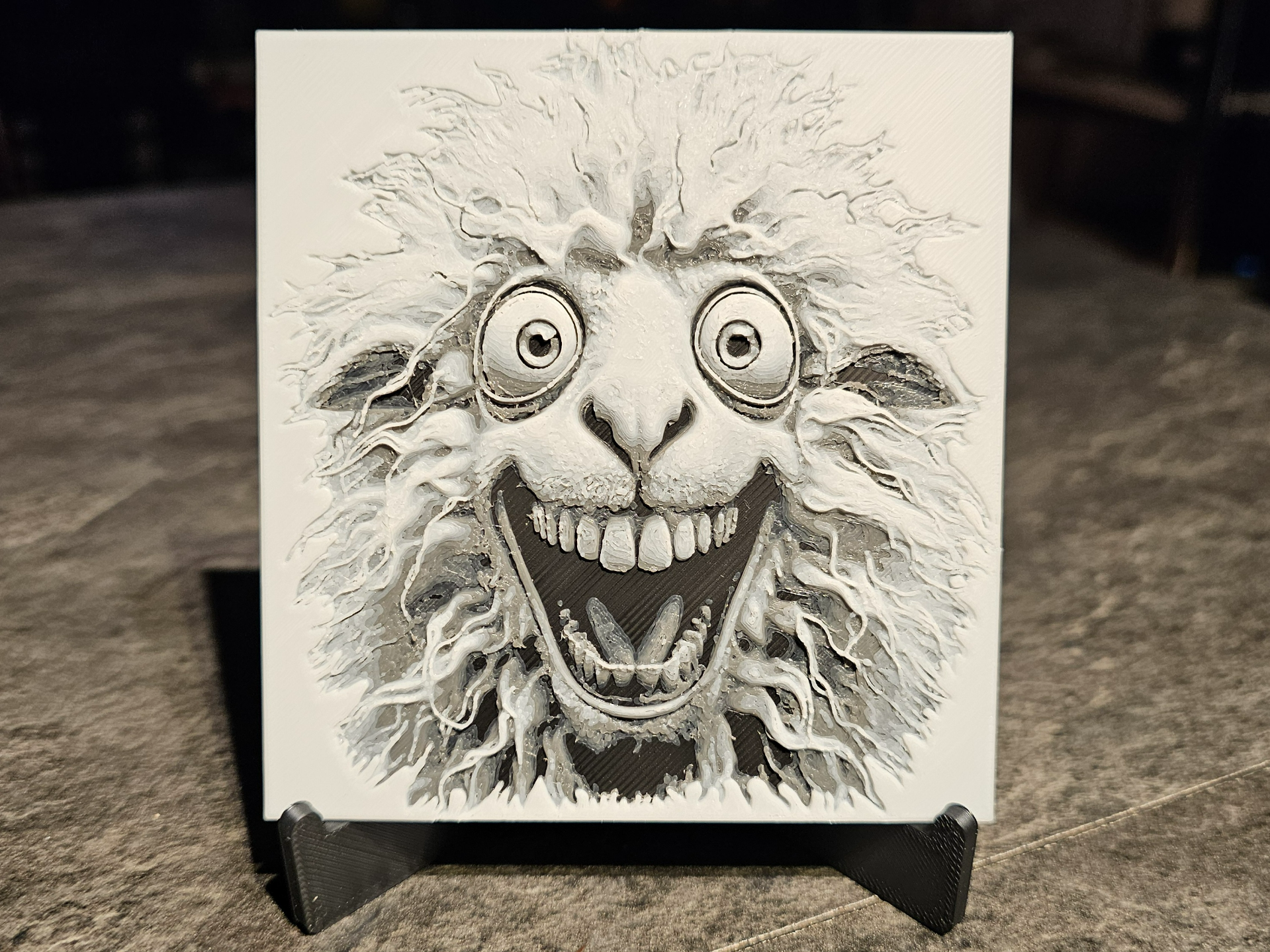 Crazy Sheep Picture Chroma Canvas