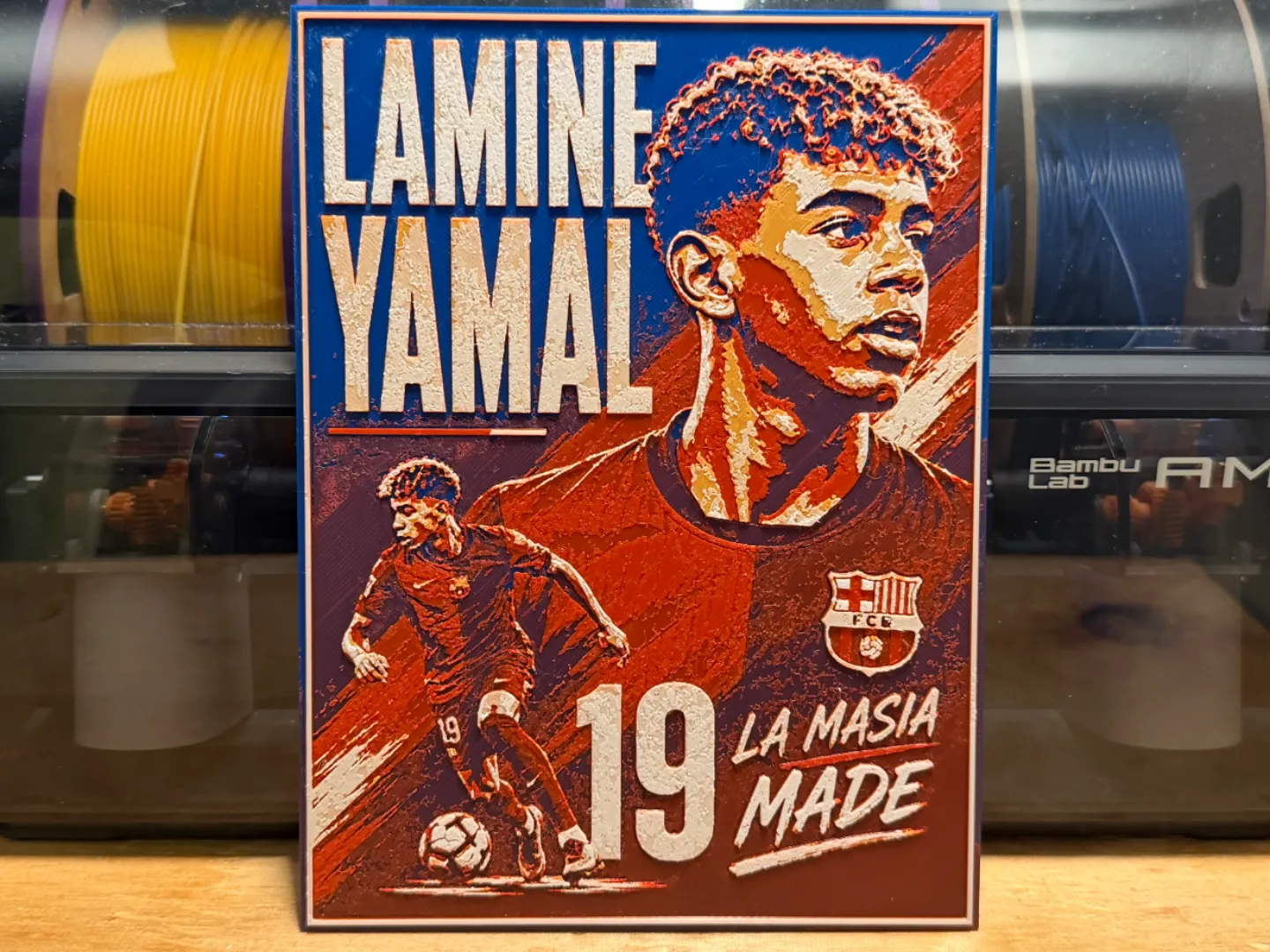 Spain Lamine Yamal World Cup Poster Style HueForge